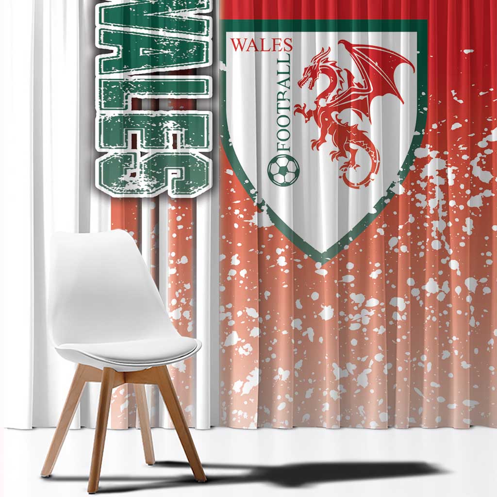 Wales Football Window Curtain The Dragons Soccer - Road To Champion - Wonder Print Shop
