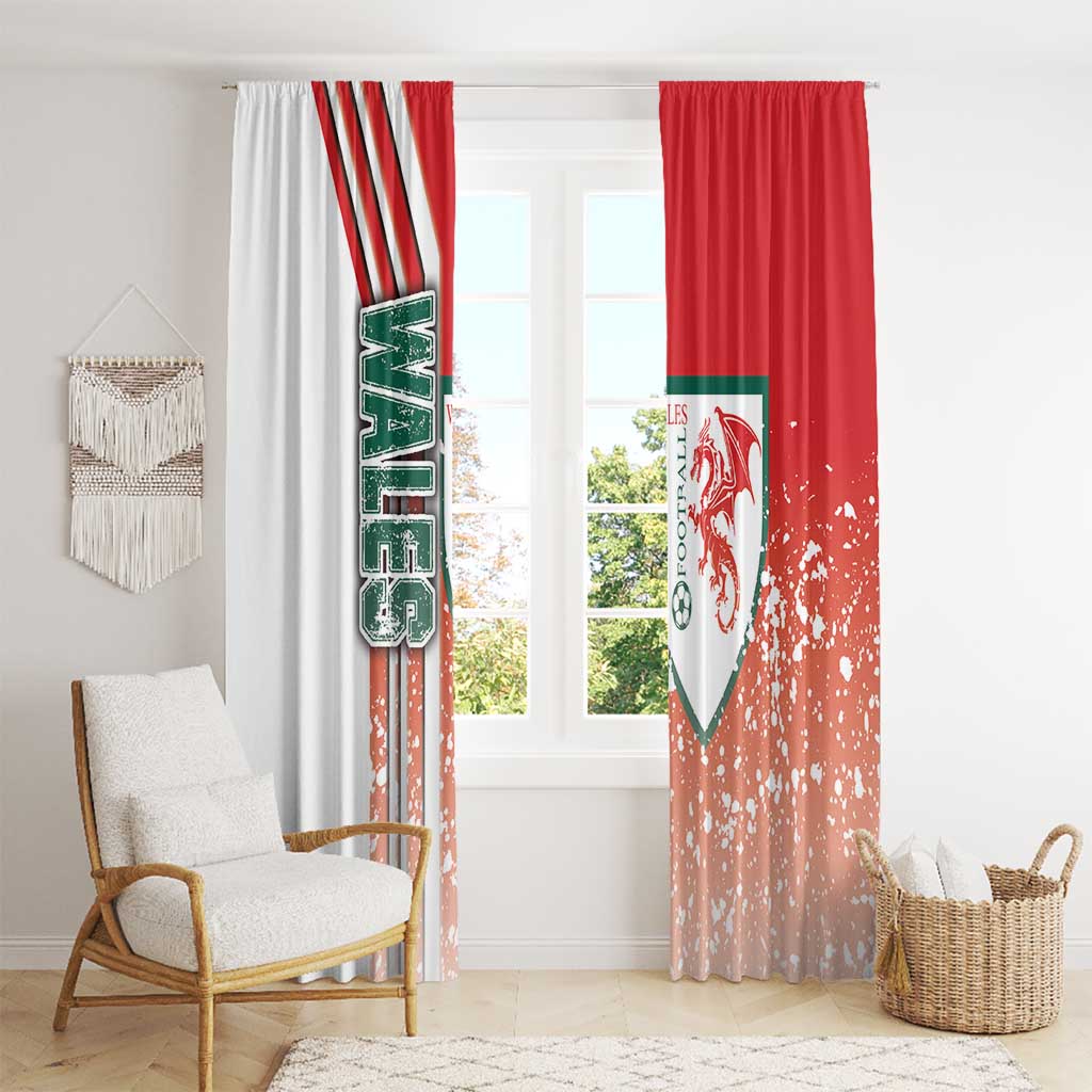 Wales Football Window Curtain The Dragons Soccer - Road To Champion - Wonder Print Shop