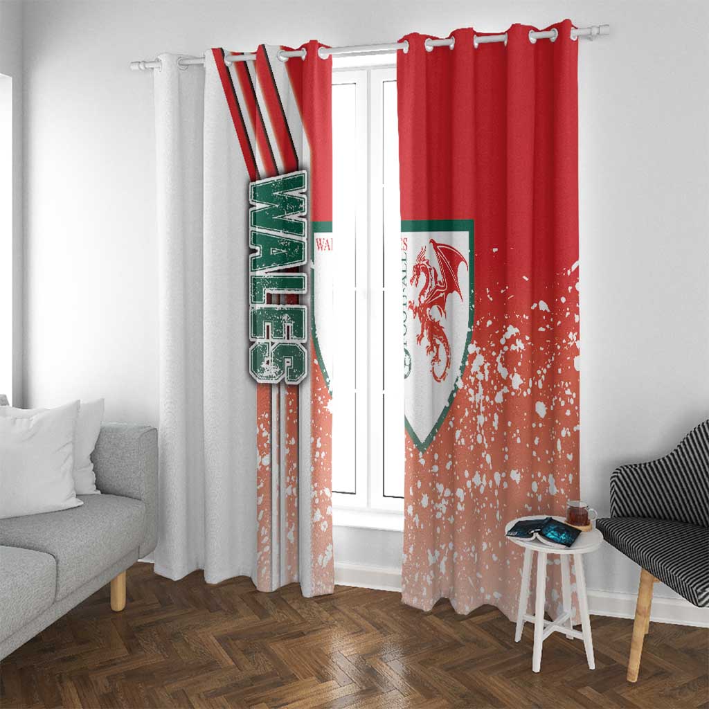 Wales Football Window Curtain The Dragons Soccer - Road To Champion - Wonder Print Shop