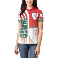 Wales Football Women Polo Shirt The Dragons Soccer - Road To Champion - Wonder Print Shop