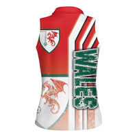 Wales Football Women Sleeveless Polo Shirt The Dragons Soccer - Road To Champion - Wonder Print Shop