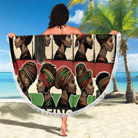 Never Apologize for Being Proudly Black Beach Blanket African Human - Wonder Print Shop