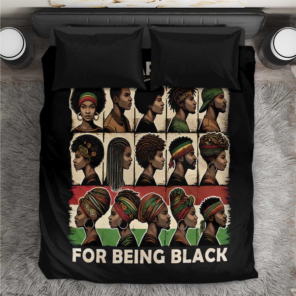 Never Apologize for Being Proudly Black Bedding Set African Human - Wonder Print Shop