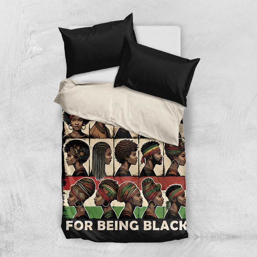 Never Apologize for Being Proudly Black Bedding Set African Human - Wonder Print Shop