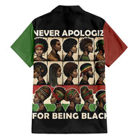 Never Apologize for Being Proudly Black Family Matching Long Sleeve Bodycon Dress and Hawaiian Shirt African Human - Wonder Print Shop