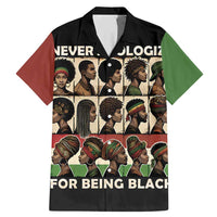 Never Apologize for Being Proudly Black Family Matching Mermaid Dress and Hawaiian Shirt African Human - Wonder Print Shop