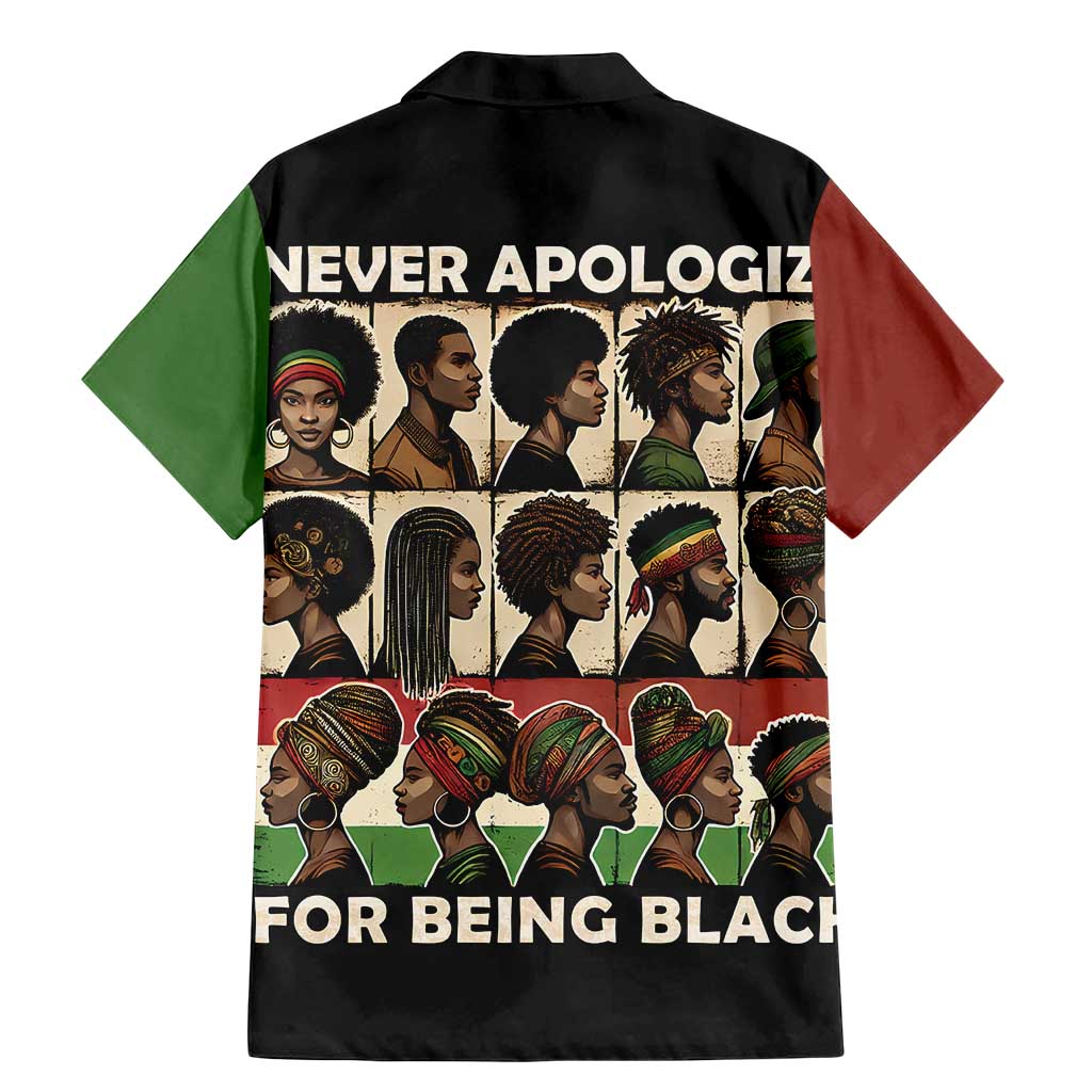 Never Apologize for Being Proudly Black Family Matching Mermaid Dress and Hawaiian Shirt African Human - Wonder Print Shop