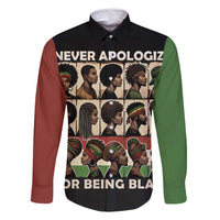 Never Apologize for Being Proudly Black Family Matching Mermaid Dress and Hawaiian Shirt African Human - Wonder Print Shop