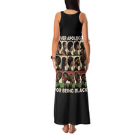 Never Apologize for Being Proudly Black Family Matching Tank Maxi Dress and Hawaiian Shirt African Human - Wonder Print Shop