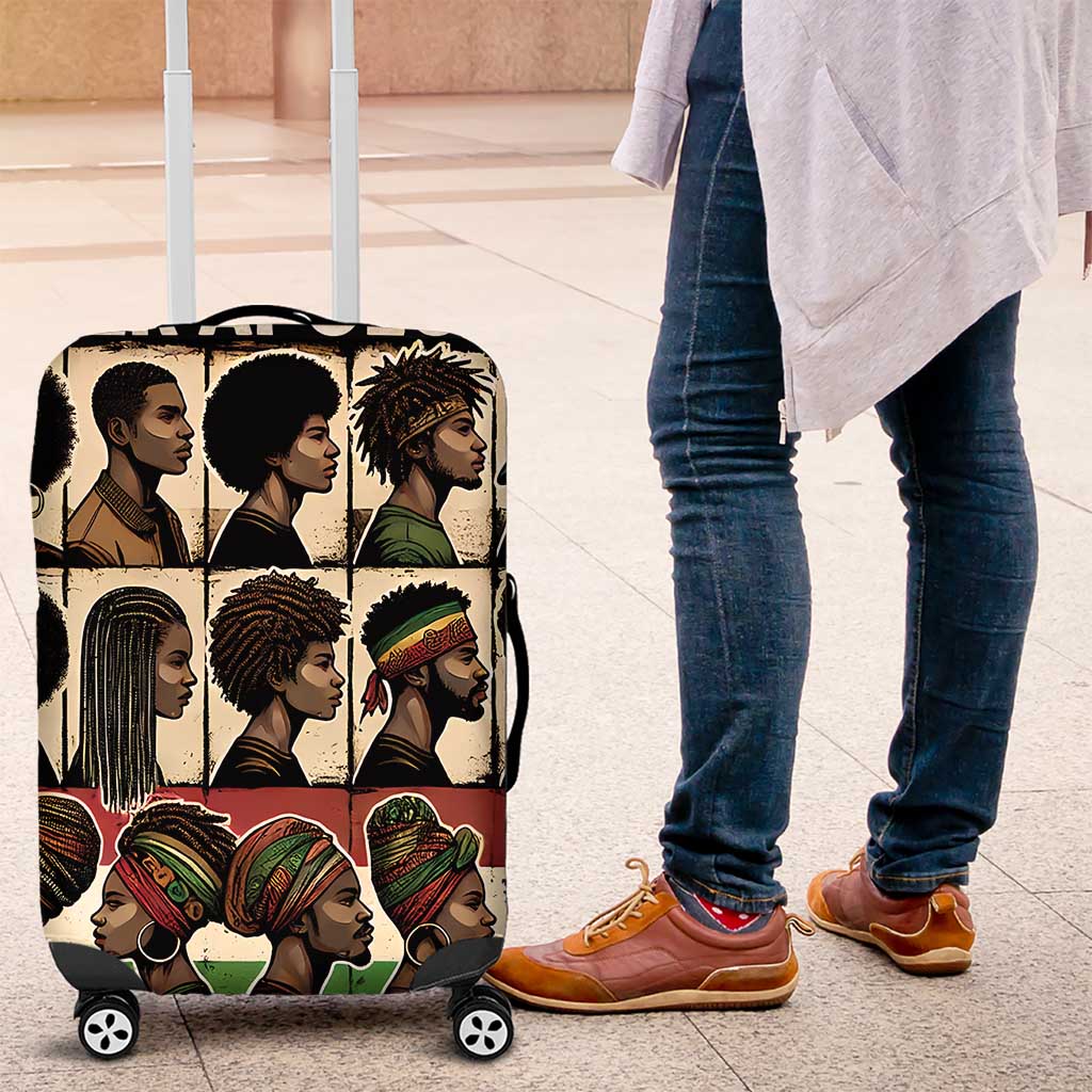 Never Apologize for Being Proudly Black Luggage Cover African Human - Wonder Print Shop
