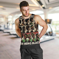 Never Apologize for Being Proudly Black Men Tank Top African Human - Wonder Print Shop