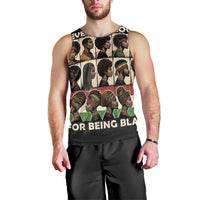 Never Apologize for Being Proudly Black Men Tank Top African Human - Wonder Print Shop