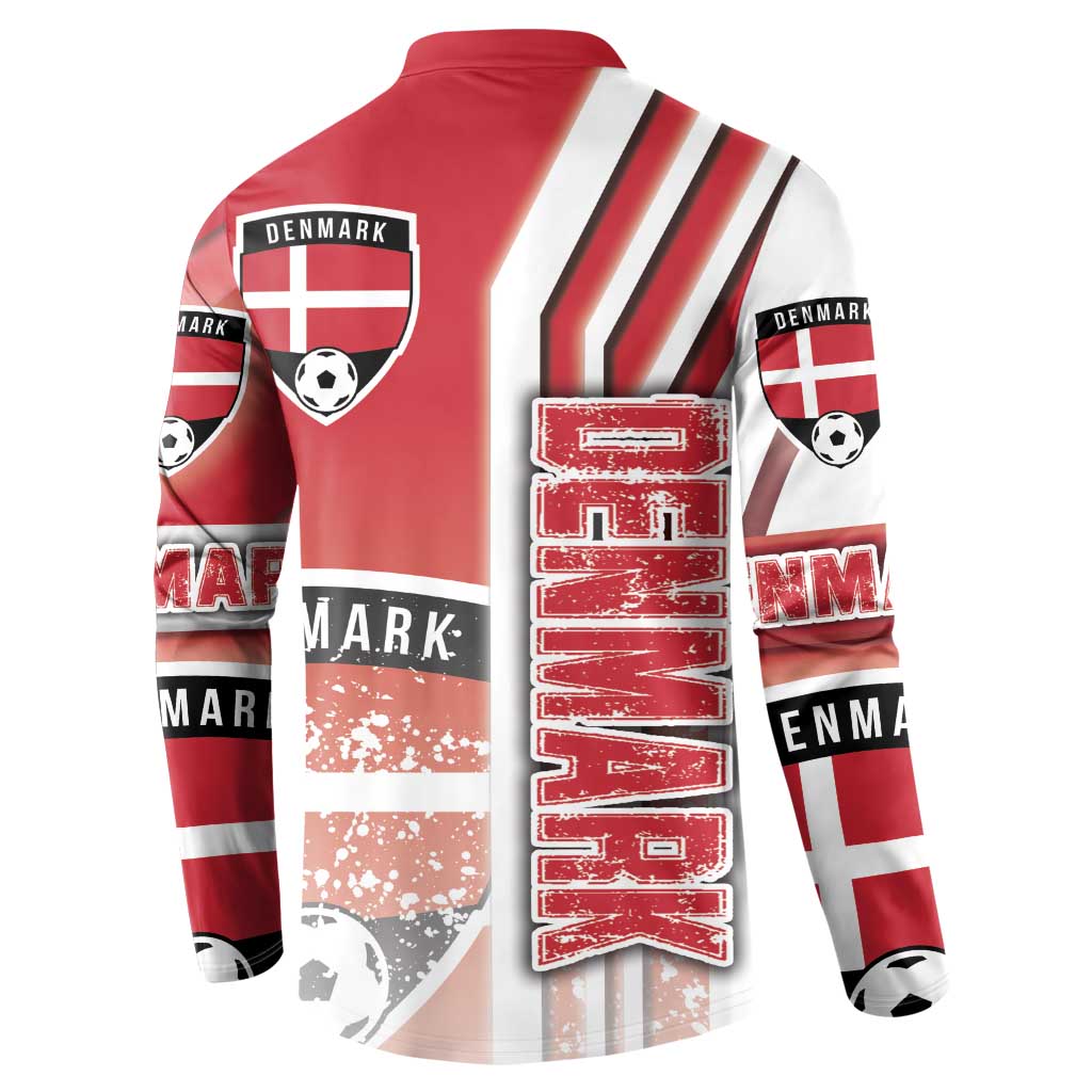 Denmark Football Button Sweatshirt Danish Dynamite Soccer - Road To Champion - Wonder Print Shop