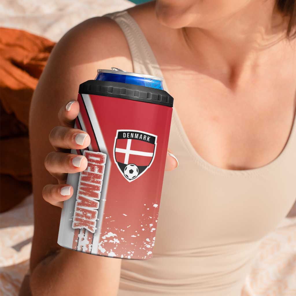 Denmark Football 4 in 1 Can Cooler Tumbler Danish Dynamite Soccer - Road To Champion