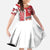 Denmark Football Family Matching Off The Shoulder Long Sleeve Dress and Hawaiian Shirt Danish Dynamite Soccer - Road To Champion
