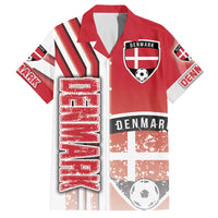 Denmark Football Family Matching Off The Shoulder Long Sleeve Dress and Hawaiian Shirt Danish Dynamite Soccer - Road To Champion