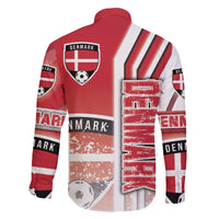 Denmark Football Family Matching Off The Shoulder Long Sleeve Dress and Hawaiian Shirt Danish Dynamite Soccer - Road To Champion