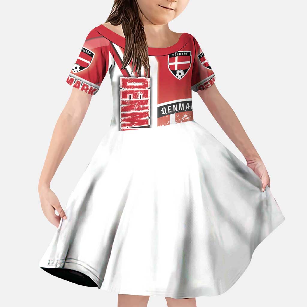 Denmark Football Family Matching Off Shoulder Maxi Dress and Hawaiian Shirt Danish Dynamite Soccer - Road To Champion - Wonder Print Shop