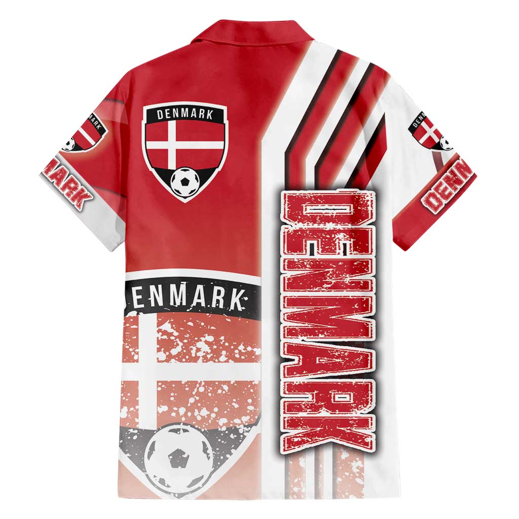 Denmark Football Family Matching Short Sleeve Bodycon Dress and Hawaiian Shirt Danish Dynamite Soccer - Road To Champion - Wonder Print Shop