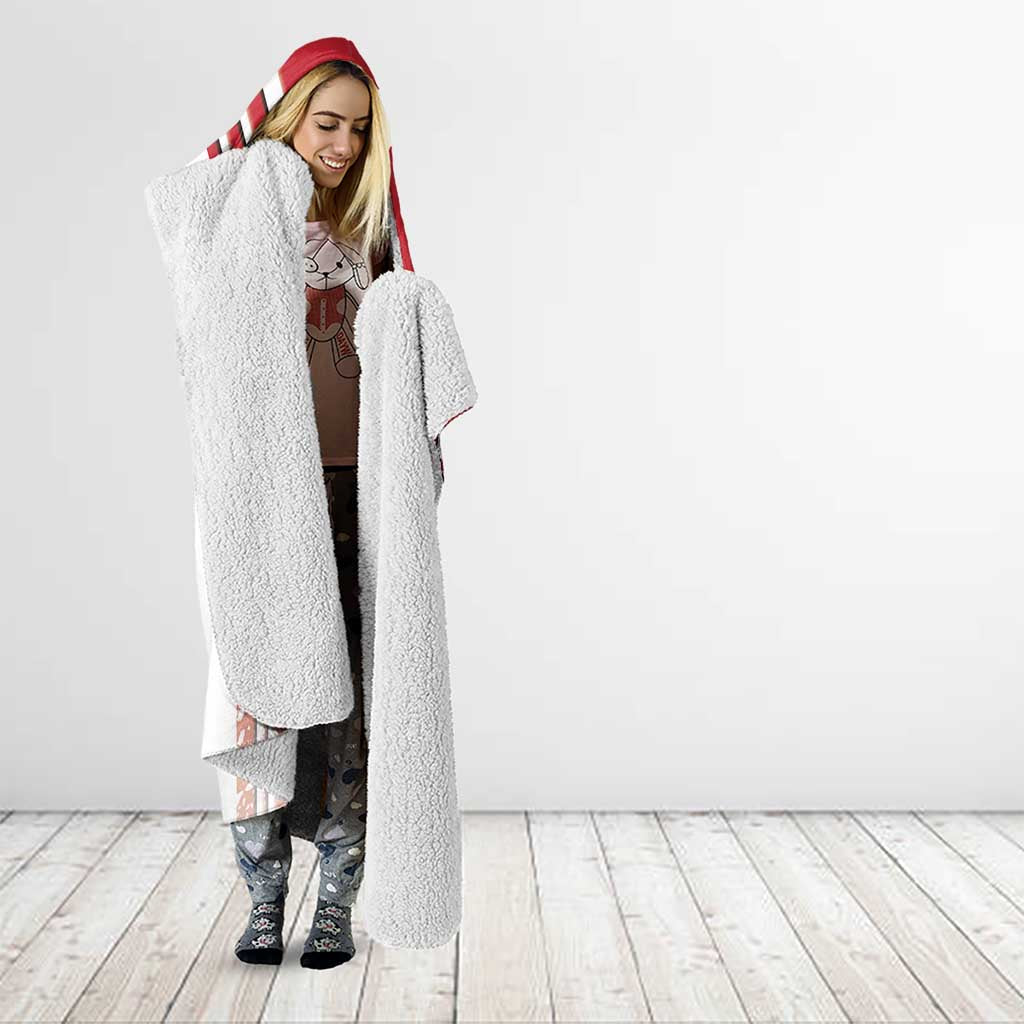 Denmark Football Hooded Blanket Danish Dynamite Soccer - Road To Champion - Wonder Print Shop