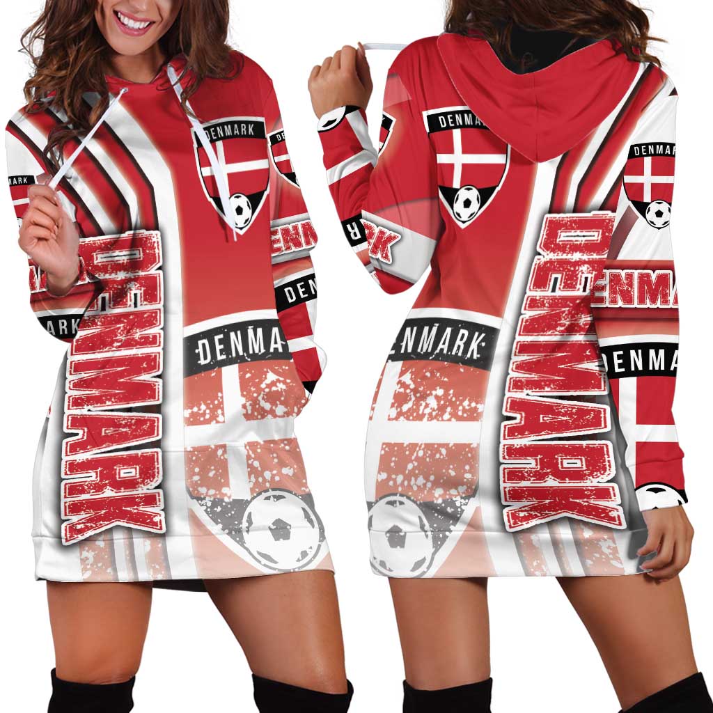 Denmark Football Hoodie Dress Danish Dynamite Soccer - Road To Champion - Wonder Print Shop