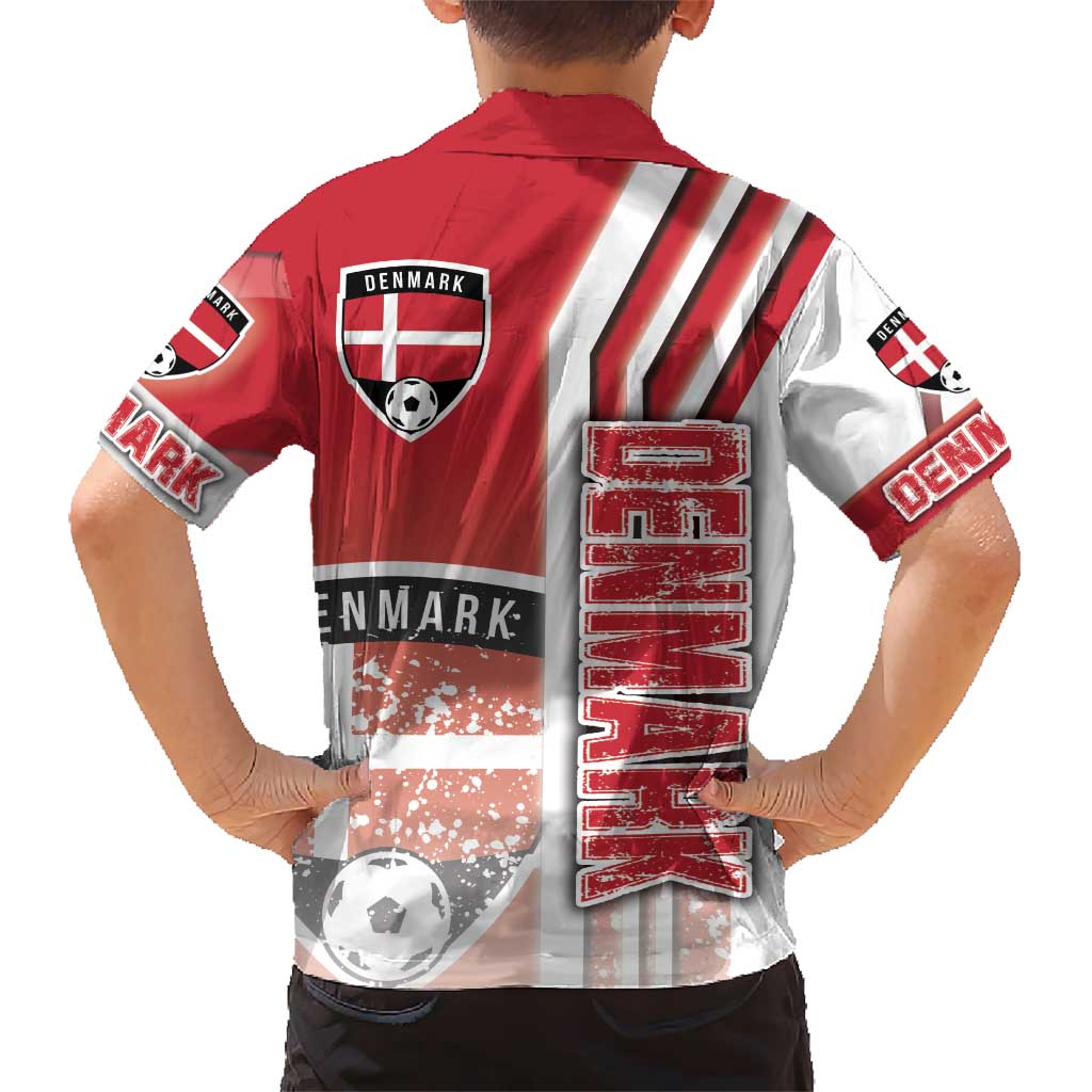 Denmark Football Kid Hawaiian Shirt Danish Dynamite Soccer - Road To Champion - Wonder Print Shop