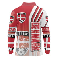 Denmark Football Long Sleeve Polo Shirt Danish Dynamite Soccer - Road To Champion - Wonder Print Shop