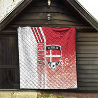 Denmark Football Quilt Danish Dynamite Soccer - Road To Champion - Wonder Print Shop