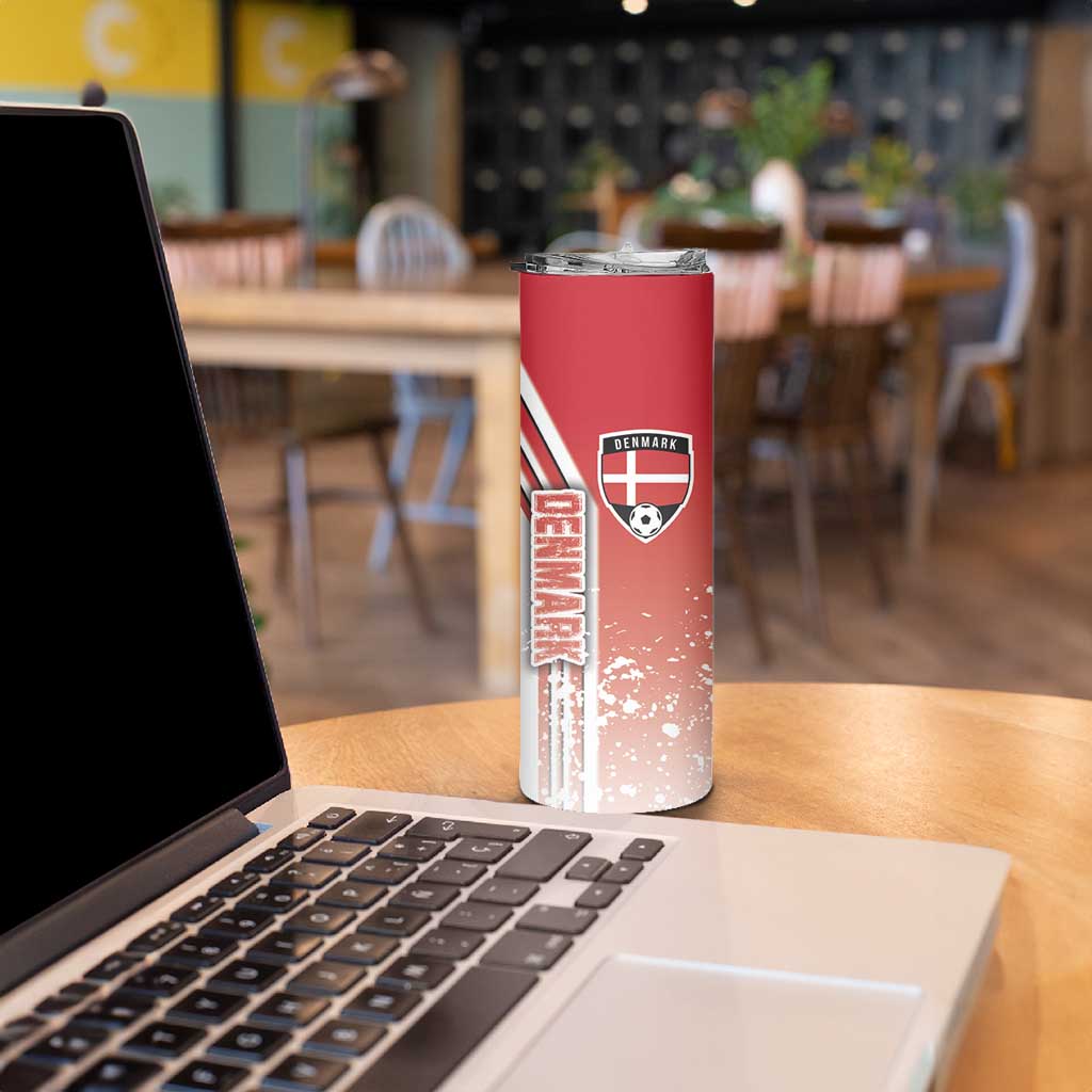Denmark Football Skinny Tumbler Danish Dynamite Soccer - Road To Champion - Wonder Print Shop