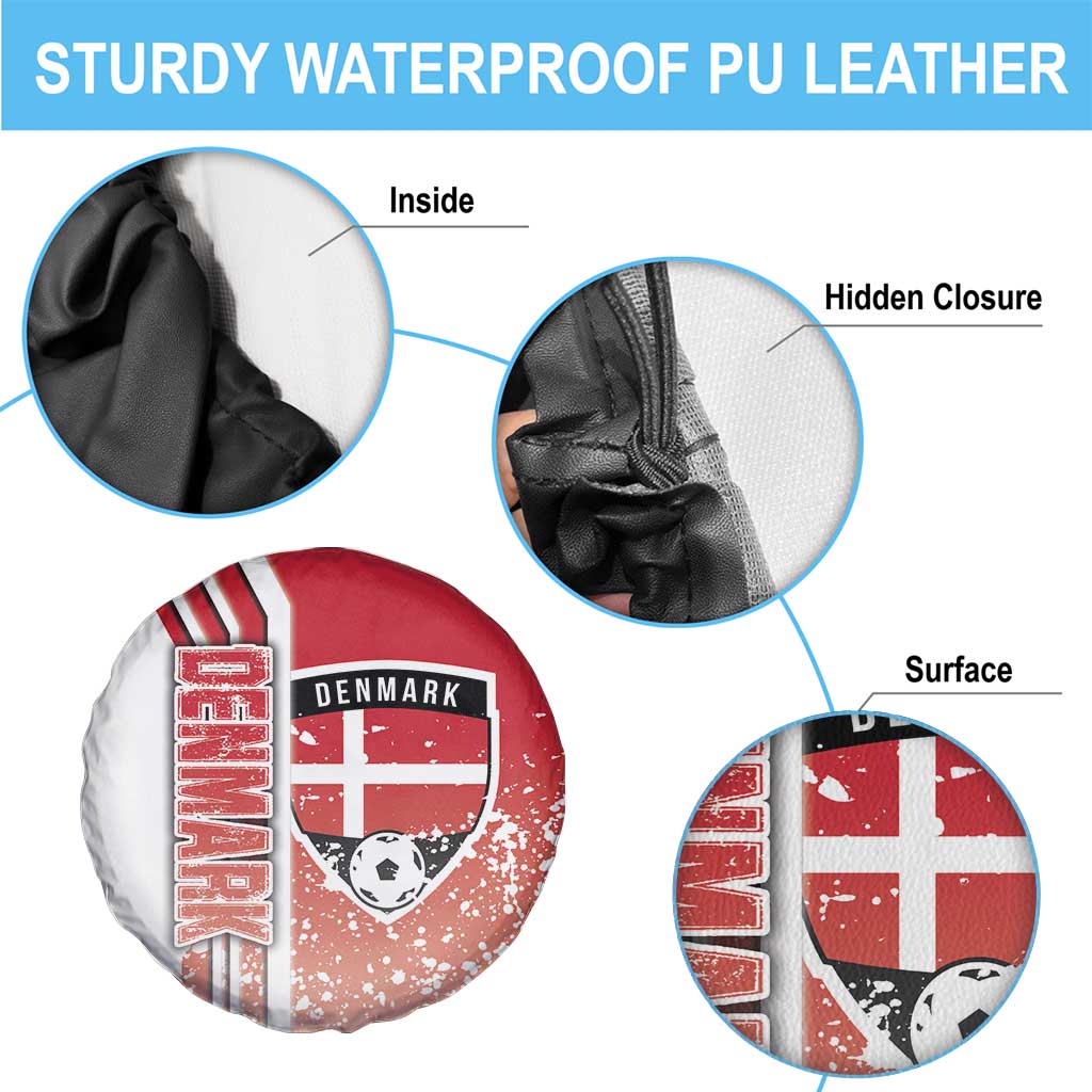 Denmark Football Spare Tire Cover Danish Dynamite Soccer - Road To Champion - Wonder Print Shop