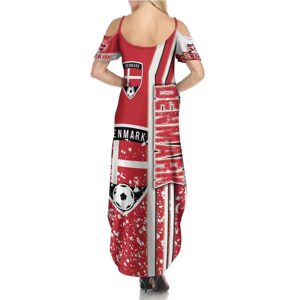 Denmark Football Summer Maxi Dress Danish Dynamite Soccer - Road To Champion - Wonder Print Shop