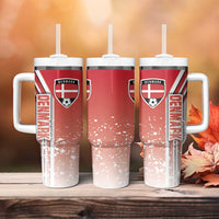 Denmark Football Tumbler With Handle Danish Dynamite Soccer - Road To Champion - Wonder Print Shop