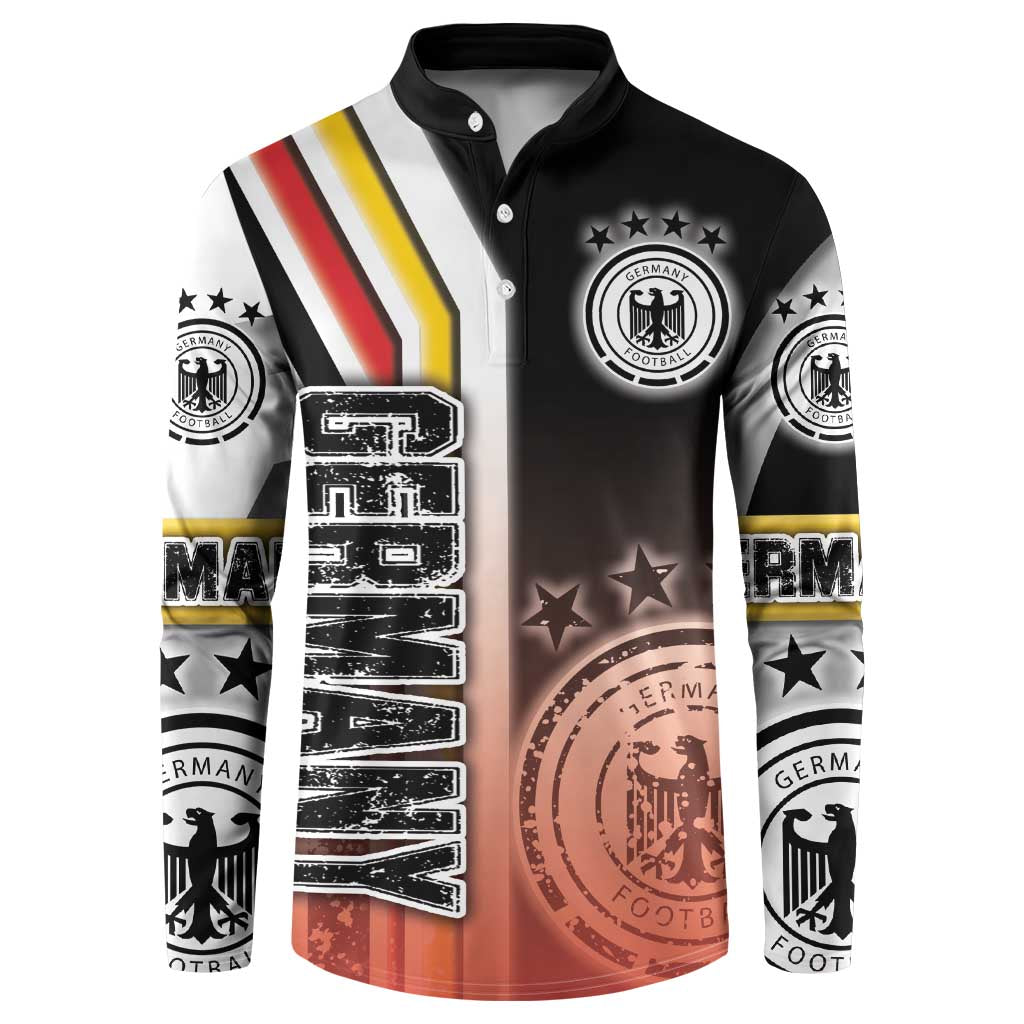 Germany Football Button Sweatshirt Die Mannschaft Soccer - Road To Champion - Wonder Print Shop