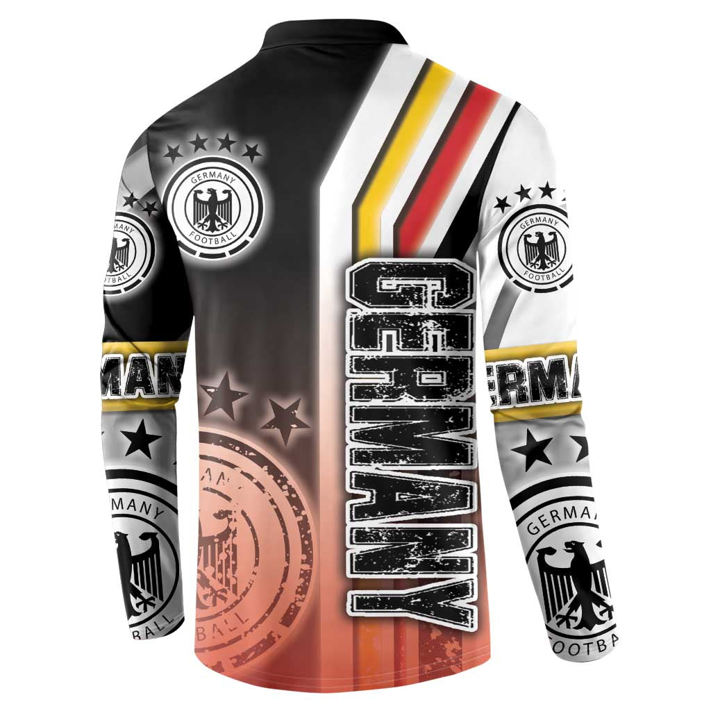 Germany Football Button Sweatshirt Die Mannschaft Soccer - Road To Champion - Wonder Print Shop