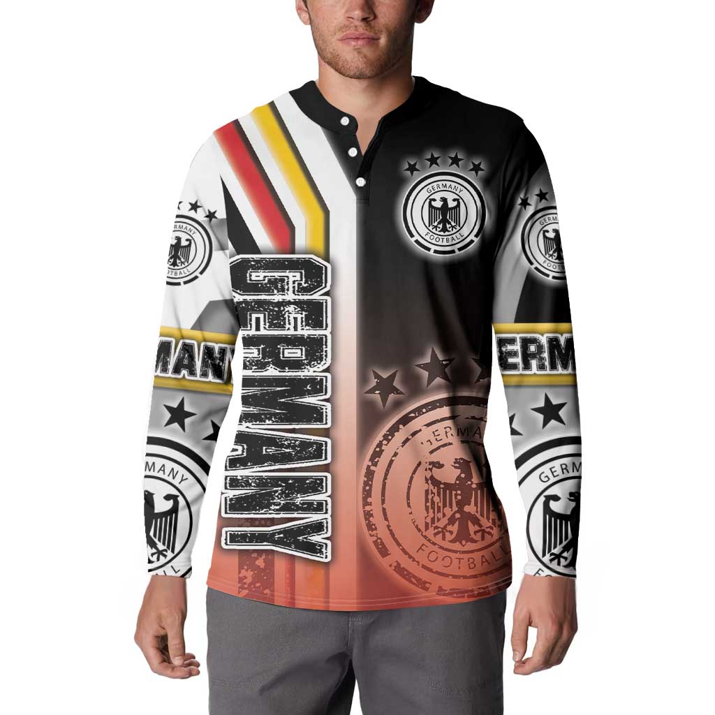 Germany Football Button Sweatshirt Die Mannschaft Soccer - Road To Champion - Wonder Print Shop