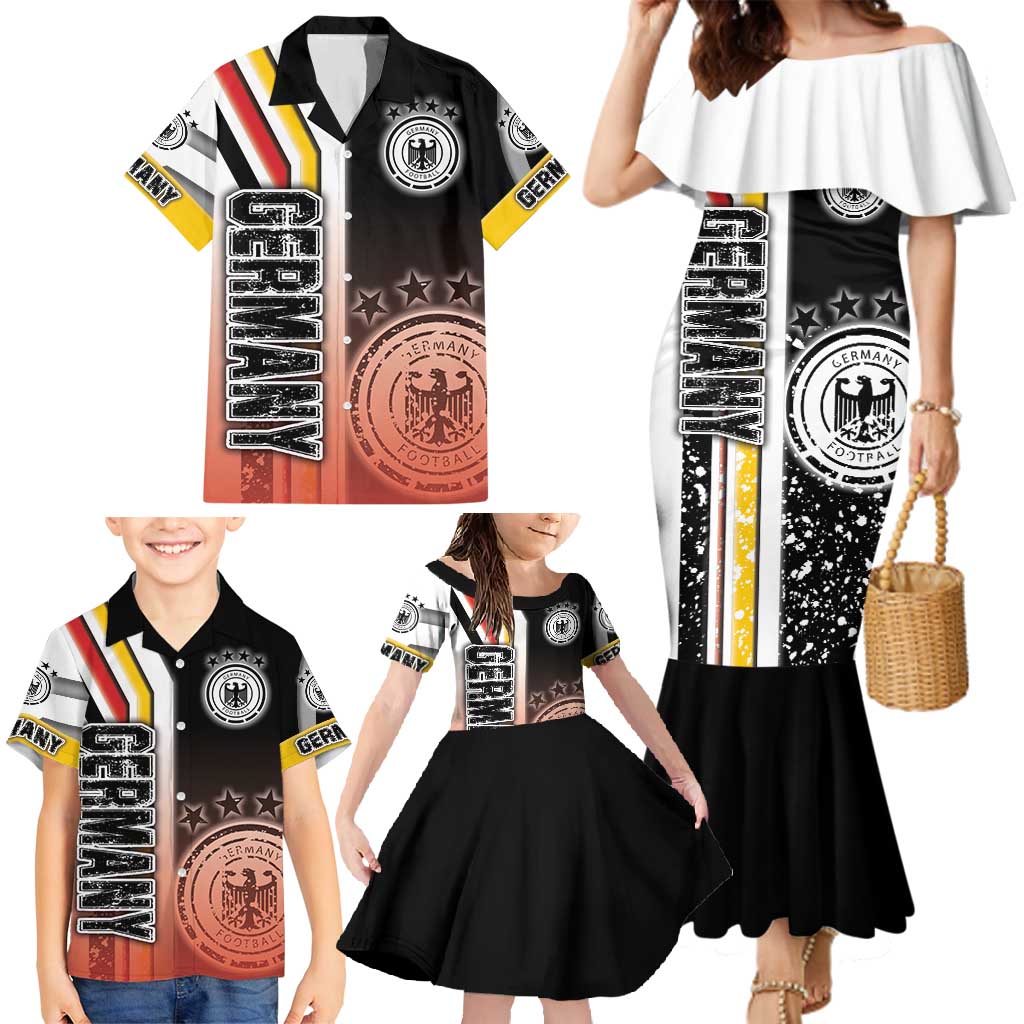 Germany Football Family Matching Mermaid Dress and Hawaiian Shirt Die Mannschaft Soccer - Road To Champion - Wonder Print Shop