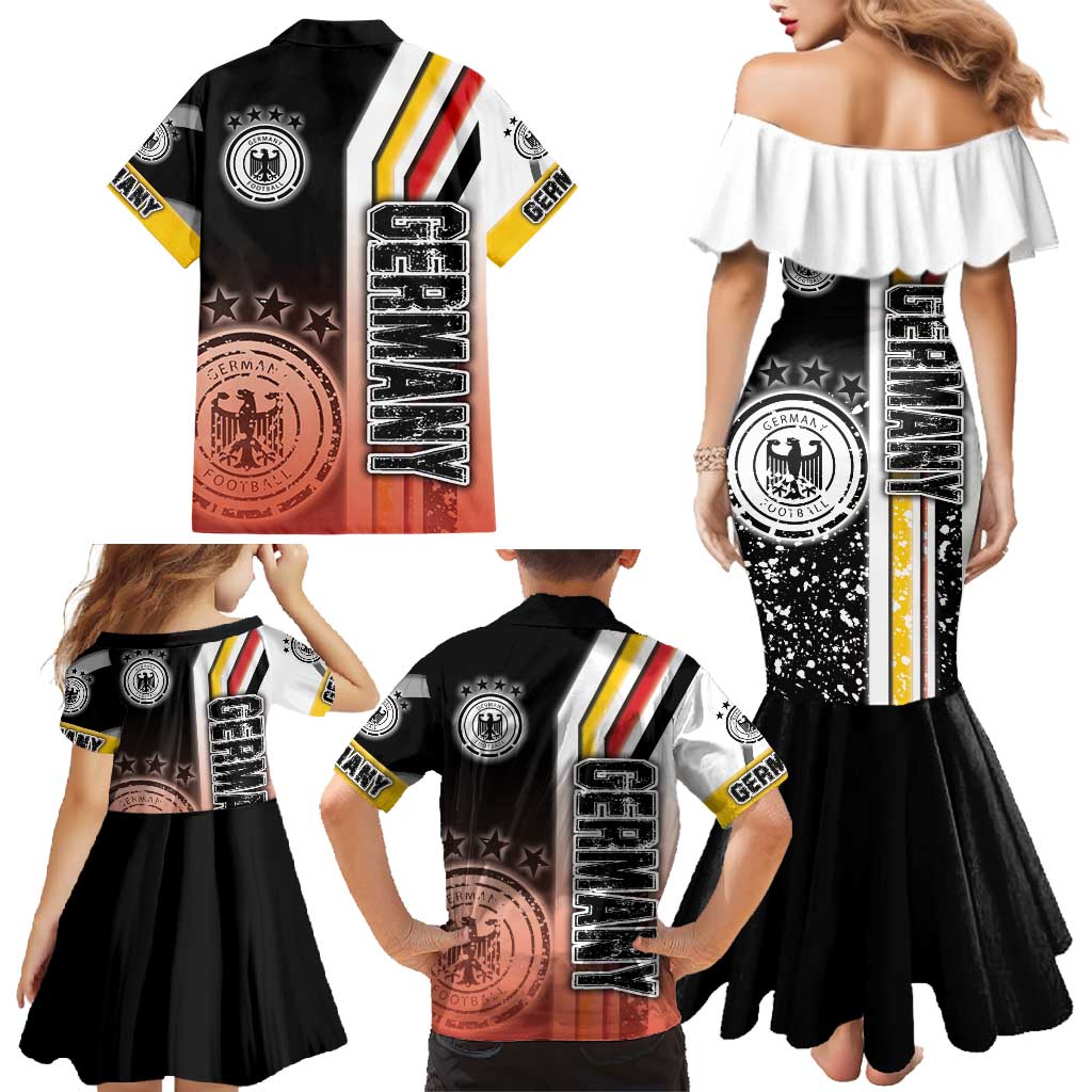 Germany Football Family Matching Mermaid Dress and Hawaiian Shirt Die Mannschaft Soccer - Road To Champion - Wonder Print Shop
