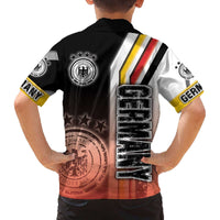 Germany Football Family Matching Off The Shoulder Long Sleeve Dress and Hawaiian Shirt Die Mannschaft Soccer - Road To Champion