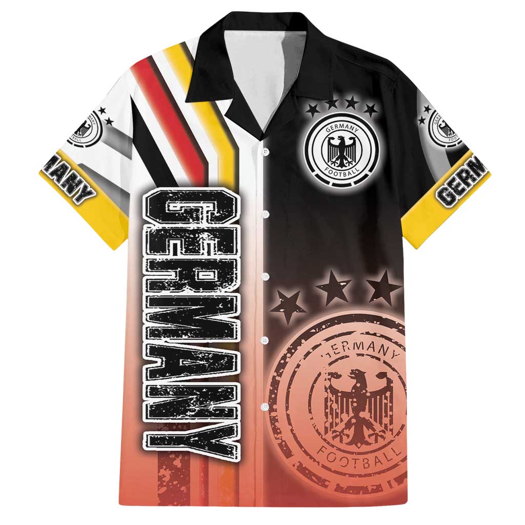Germany Football Family Matching Off Shoulder Maxi Dress and Hawaiian Shirt Die Mannschaft Soccer - Road To Champion - Wonder Print Shop