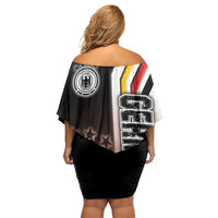 Germany Football Family Matching Off Shoulder Short Dress and Hawaiian Shirt Die Mannschaft Soccer - Road To Champion - Wonder Print Shop