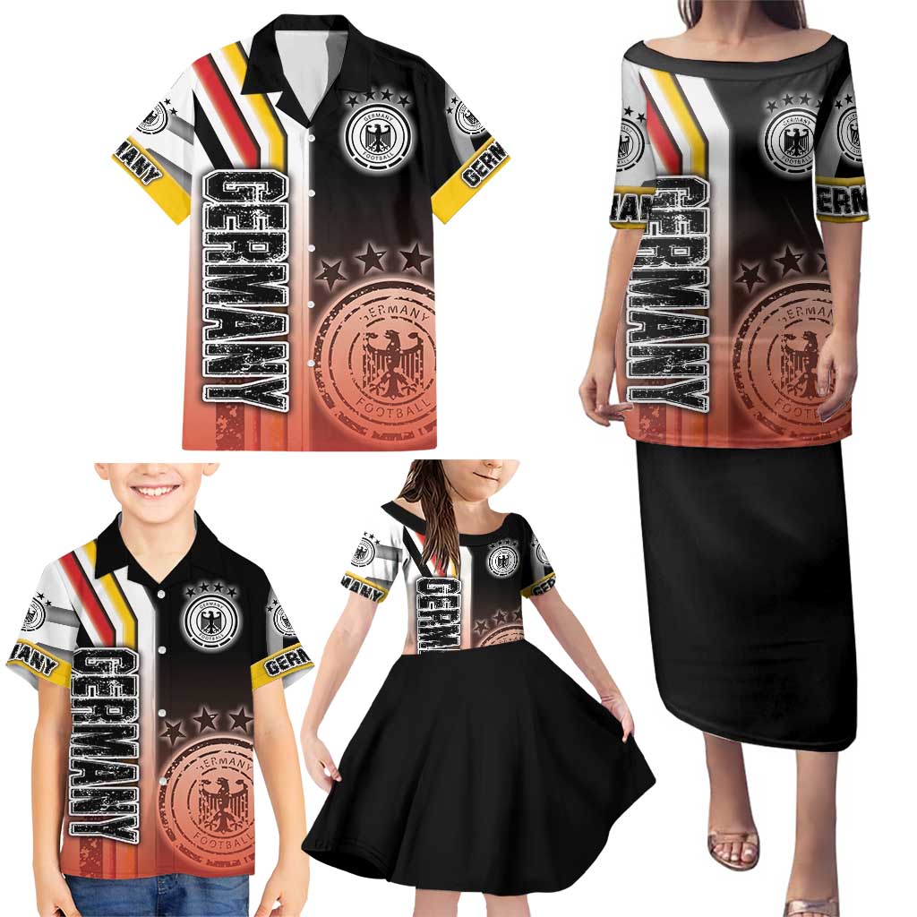 Germany Football Family Matching Puletasi and Hawaiian Shirt Die Mannschaft Soccer - Road To Champion