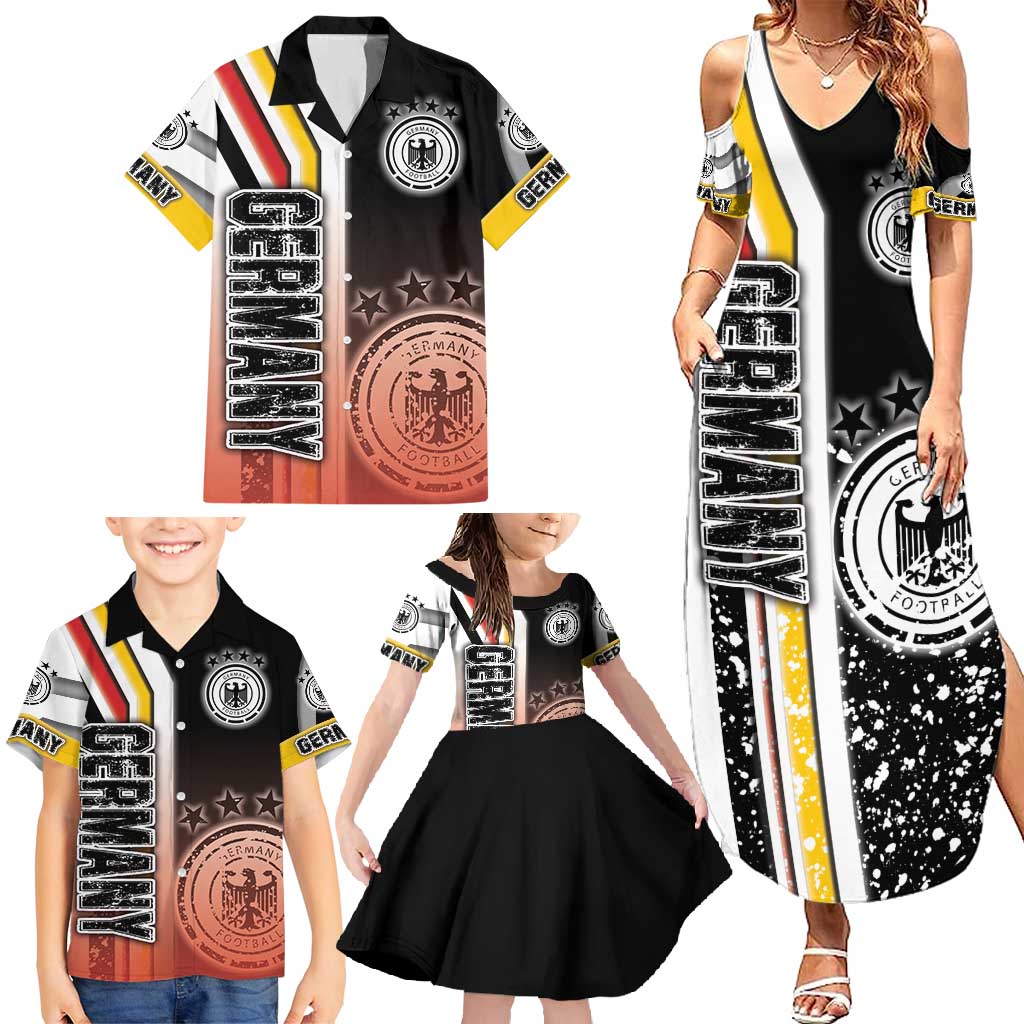 Germany Football Family Matching Summer Maxi Dress and Hawaiian Shirt Die Mannschaft Soccer - Road To Champion - Wonder Print Shop