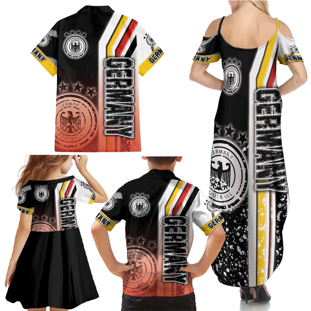 Germany Football Family Matching Summer Maxi Dress and Hawaiian Shirt Die Mannschaft Soccer - Road To Champion - Wonder Print Shop