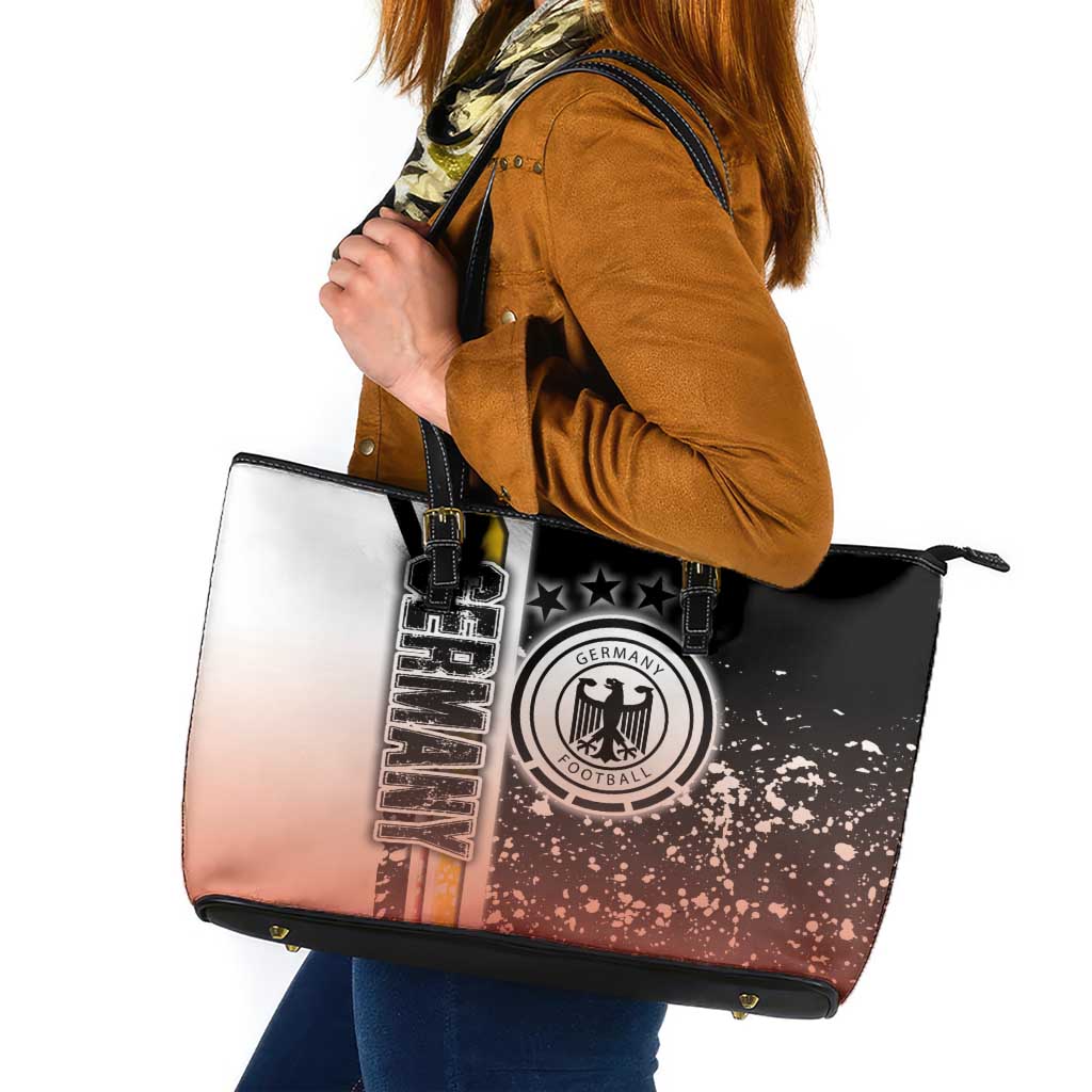 Germany Football Leather Tote Bag Die Mannschaft Soccer - Road To Champion