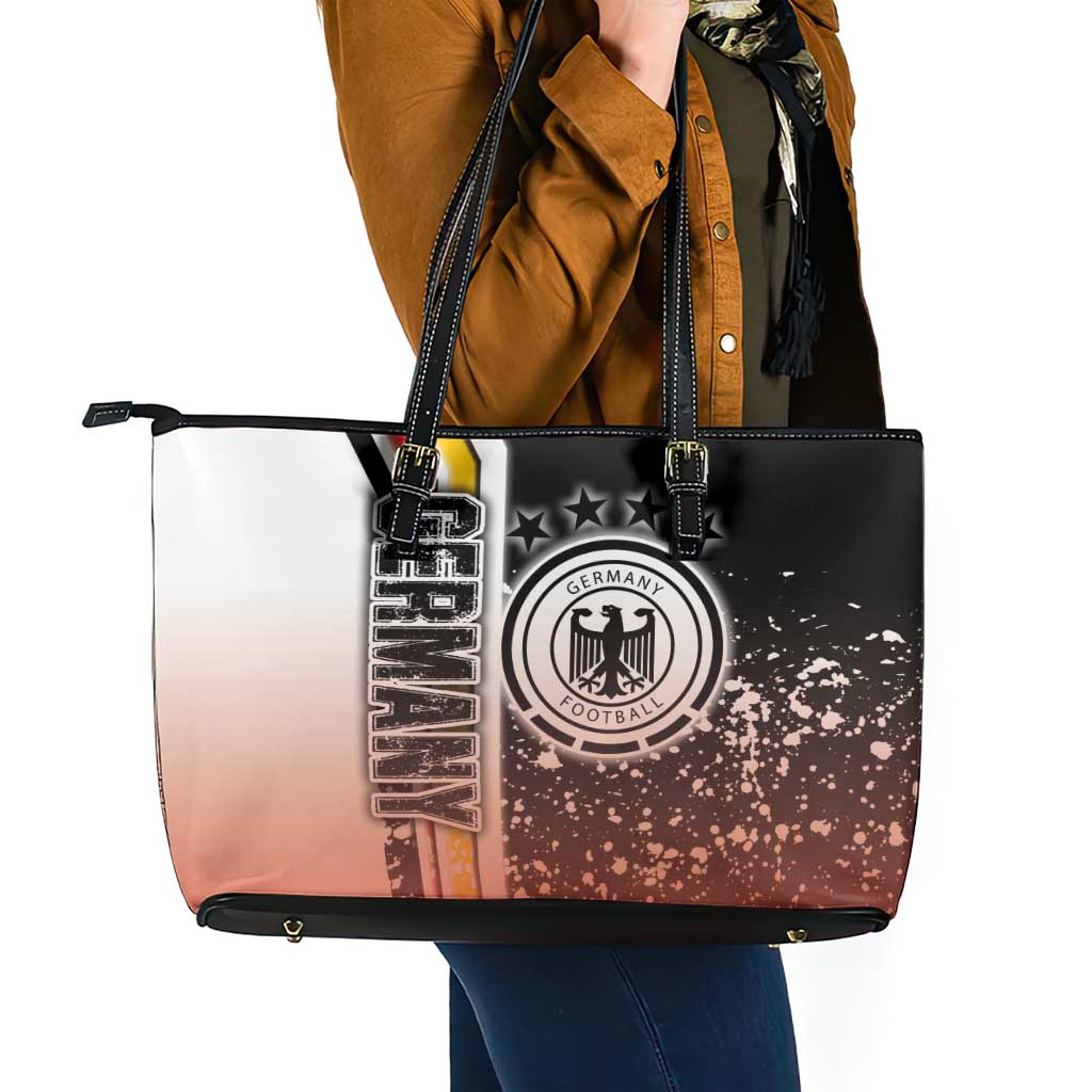 Germany Football Leather Tote Bag Die Mannschaft Soccer - Road To Champion