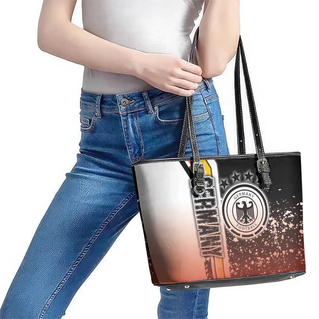 Germany Football Leather Tote Bag Die Mannschaft Soccer - Road To Champion