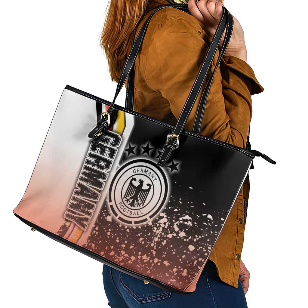 Germany Football Leather Tote Bag Die Mannschaft Soccer - Road To Champion