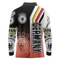 Germany Football Long Sleeve Polo Shirt Die Mannschaft Soccer - Road To Champion - Wonder Print Shop