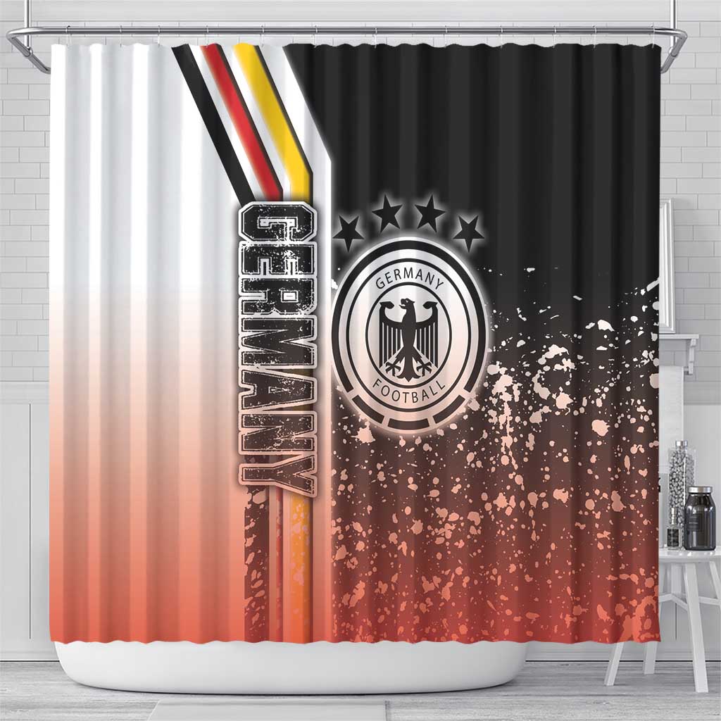 Germany Football Shower Curtain Die Mannschaft Soccer - Road To Champion - Wonder Print Shop