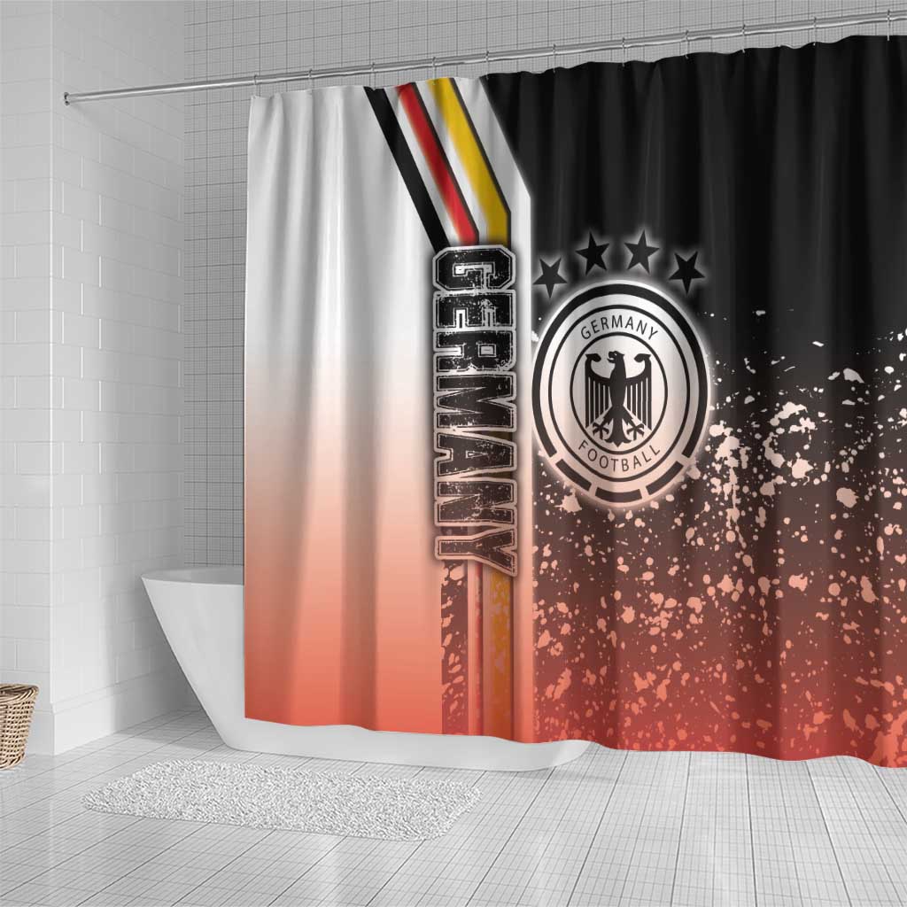 Germany Football Shower Curtain Die Mannschaft Soccer - Road To Champion - Wonder Print Shop